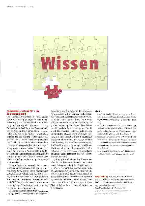 Vorschauseite 4: Der hebammenspezifische Blickwinkel