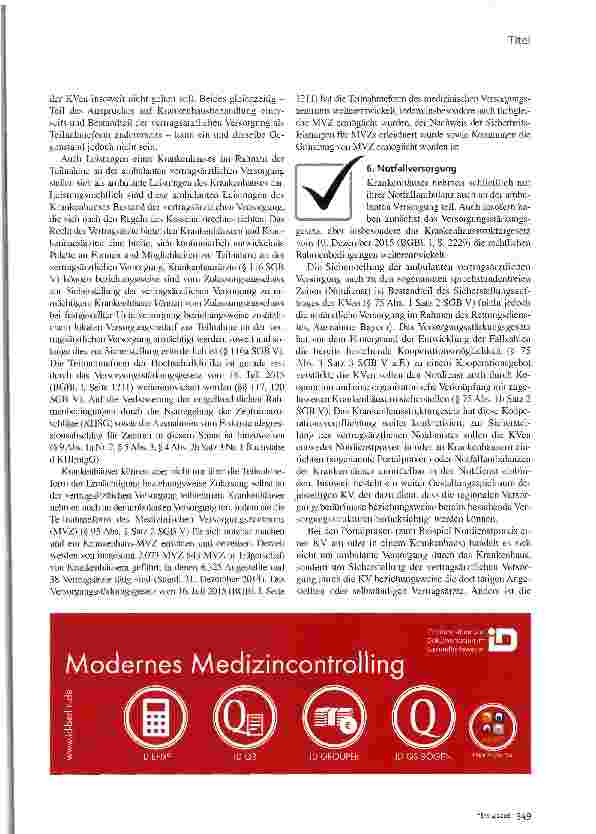 Vorschauseite 5: Checkliste ambulantes Krankenhaus