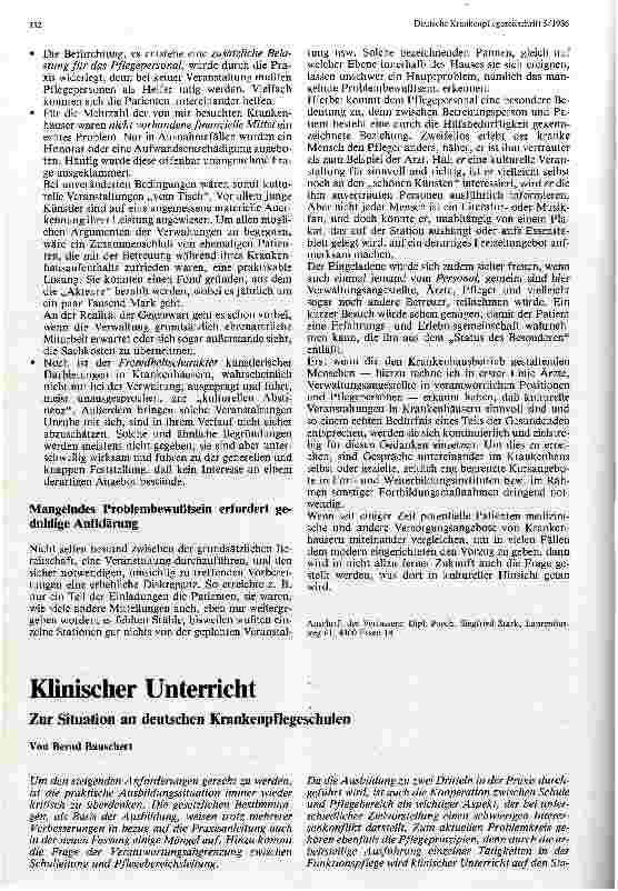 Vorschauseite 2: Kulturelle Veranstaltungen im Krankenhaus Ein Erfahrungsbericht