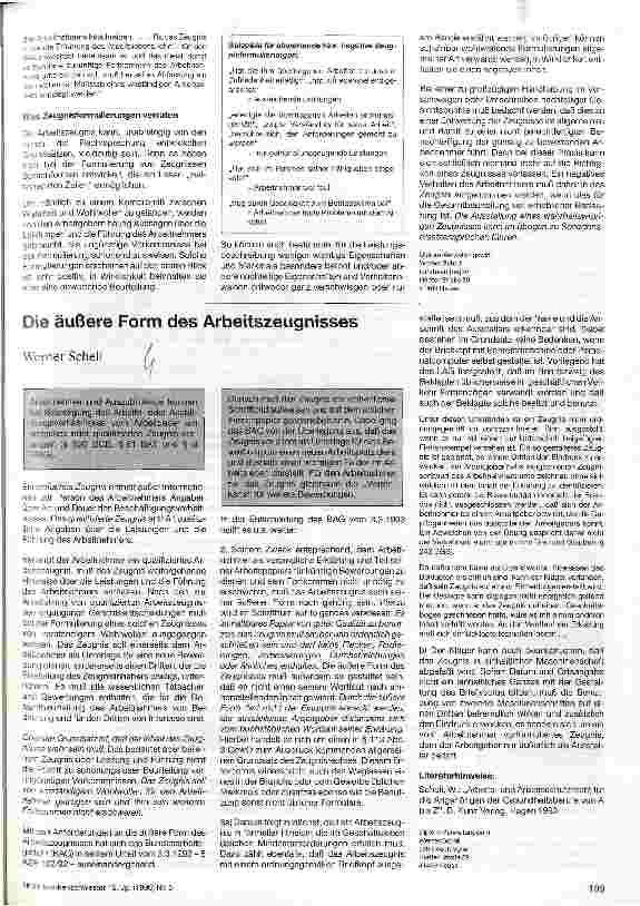Vorschauseite 2: Der Arbeitnehmer hat einen Anspruch auf ein wahres und objektives Arbeitrszeugnis