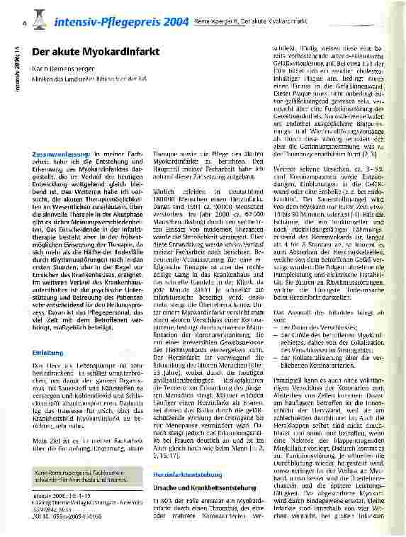 Vorschauseite 1: Der akute Myokardinfarkt