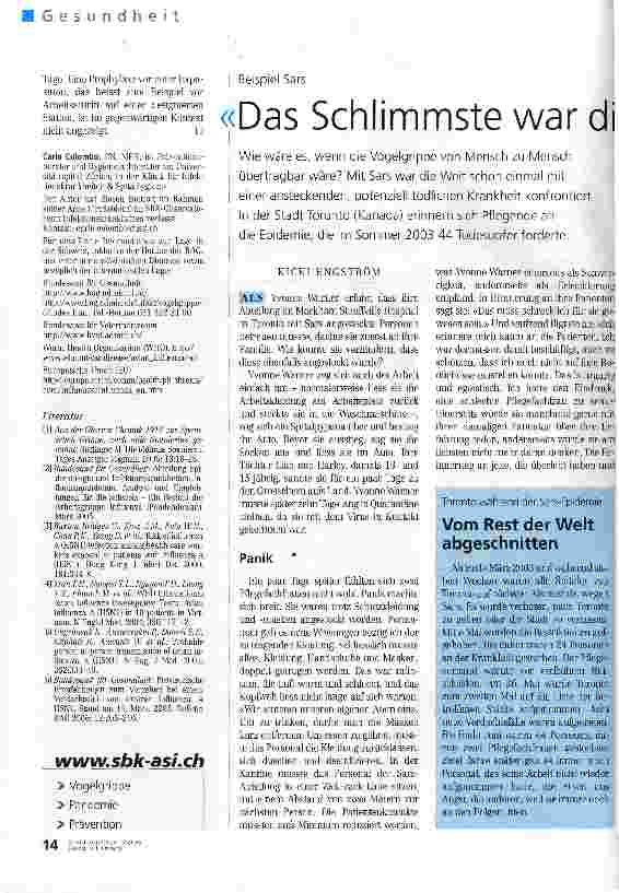 Vorschauseite 1: Das Schlimmste war die Angst, meine Familie anzustecken