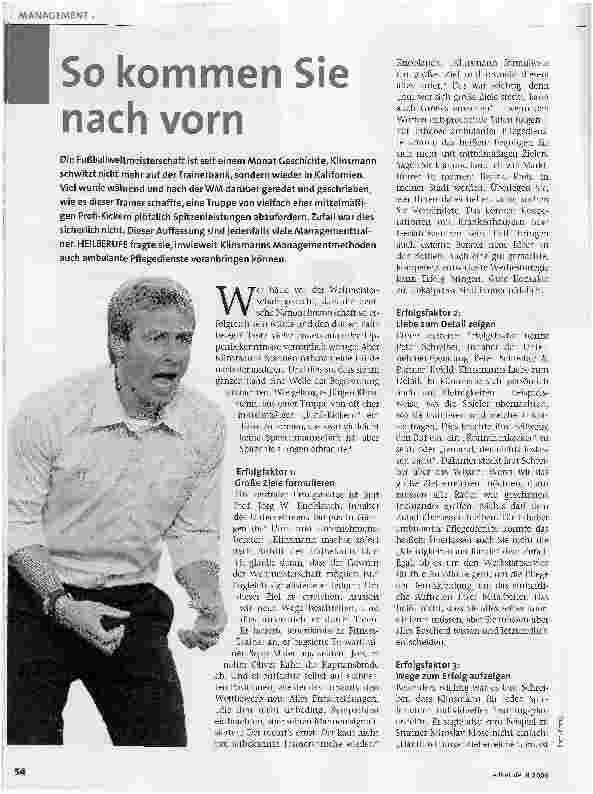 Vorschauseite 1: So kommen Sie nach vorn