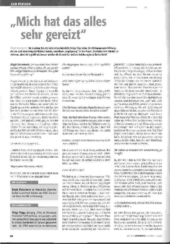 Vorschauseite 1: Mich hat das alles sehr gereizt