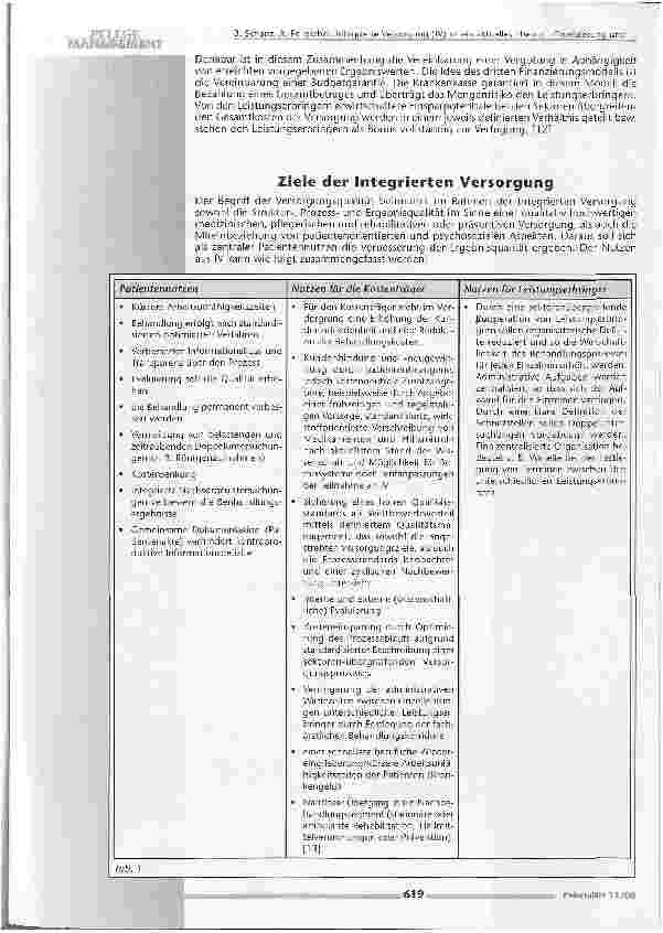 Vorschauseite 5: Integrierte Versorgung (IV) ist ein aktuelles ThemaFinanzierung und Konzeptionierung von IV