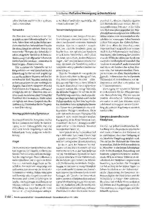 Vorschauseite 6: Schmerztherapie und symptomorientierte Behandlung in der Palliativmedizin