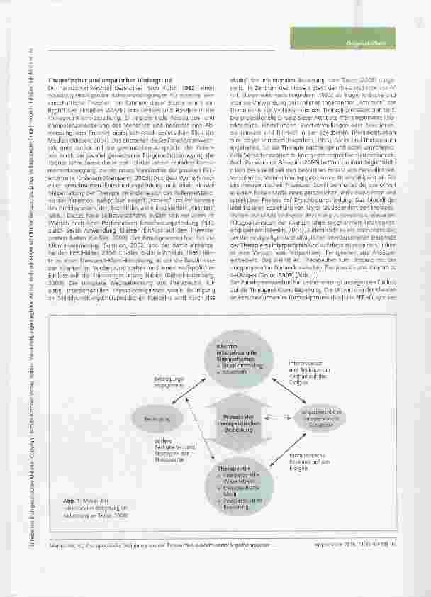Vorschauseite 2: Die therapeutische Beziehung aus der Perspektive akademisierter Ergotherapeuten vor dem Hintergrund des Paradigmenwechsels eine qualitative Studie