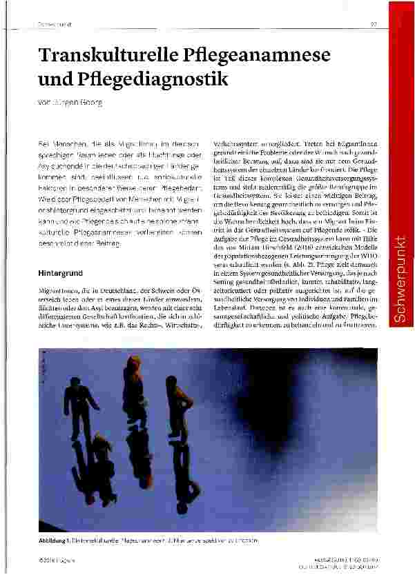 Vorschauseite 1: Transkulturelle Pflegeanamnese und Pflegediagnostik