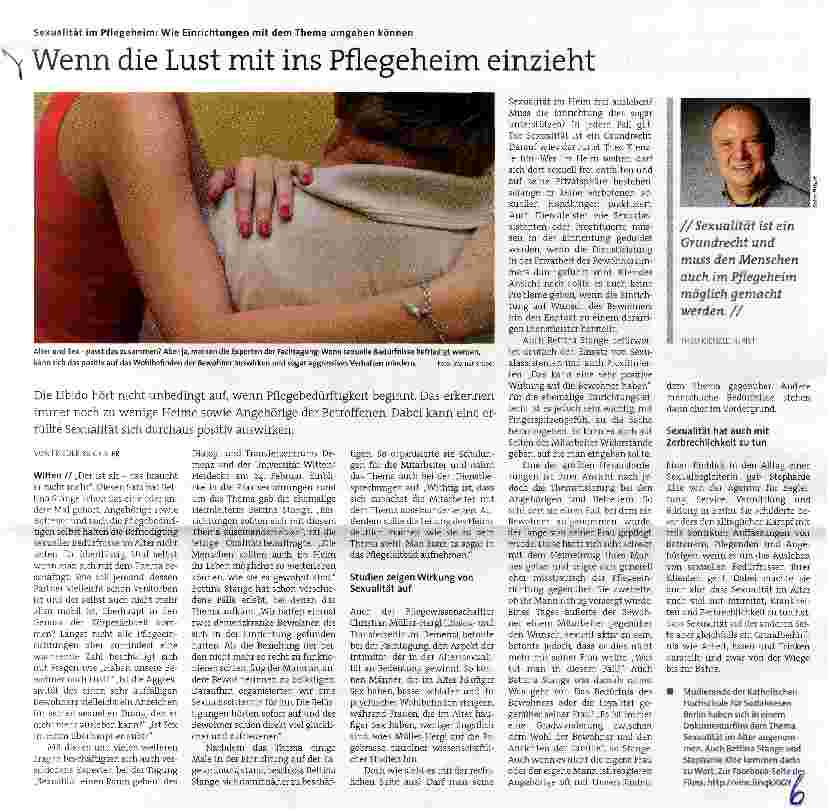 Vorschauseite 1: Wenn die Lust mit ins Pflegeheim einzieht