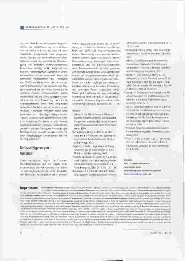Vorschauseite 4: Qualitätsmanagementsysteme eine Untersuchung zur Akzeptanz für die Einführung von Qualitätsmanagementsystemen bei Krankenhausärzten