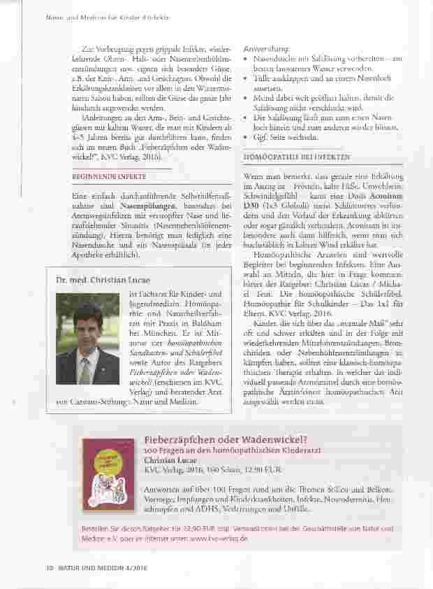 Vorschauseite 3: Vorbeugung und Behandlung von Infekten