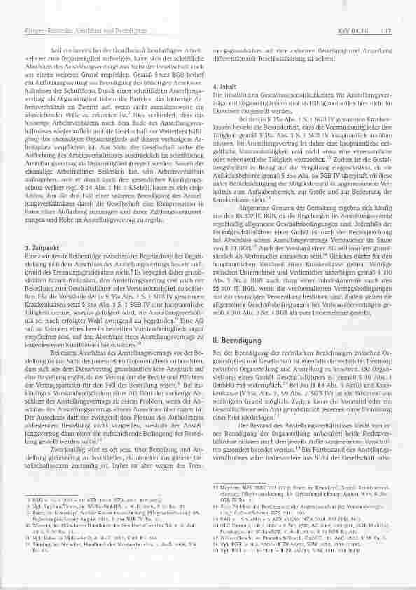 Vorschauseite 2: Abschluss und Beendigung von Vorstandsund Geschäftsführerverträgen Ein Überblick