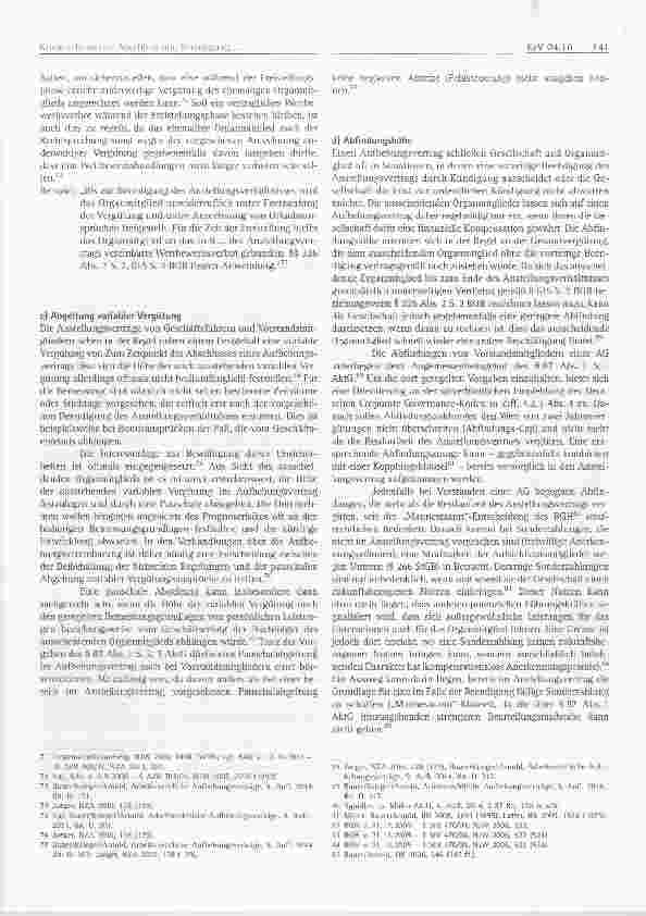 Vorschauseite 6: Abschluss und Beendigung von Vorstandsund Geschäftsführerverträgen Ein Überblick