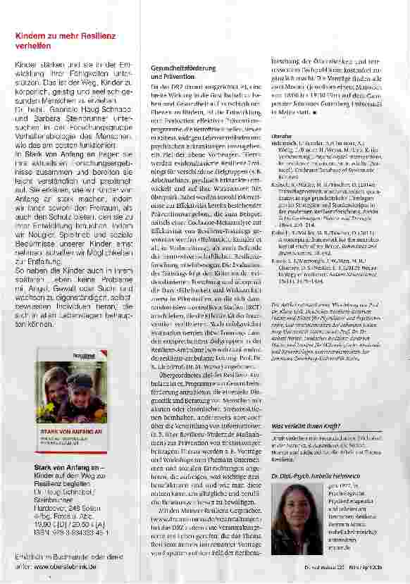Vorschauseite 4: Das Gehirn als „Resilienz-Organ