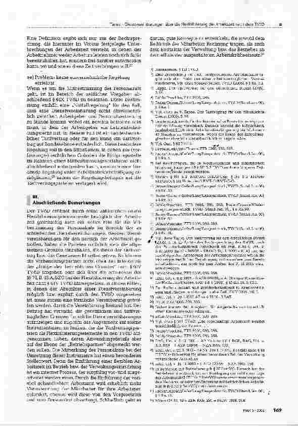 Vorschauseite 6: Dienstvereinbarungen über die Flexibilisierung der Arbeitszeit nach dem TVöD