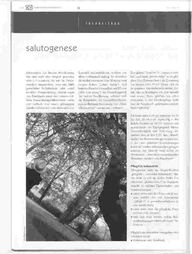 Vorschauseite 2: Walk your talk! Salutogenese ist keine Einbahnstraße