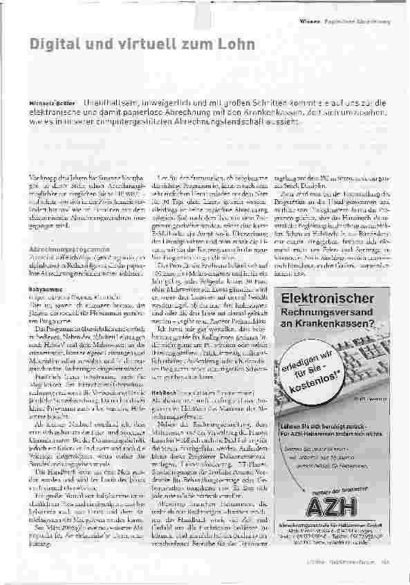 Vorschauseite 1: Digital und virtuell zum Lohn