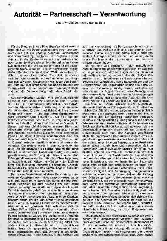 Vorschauseite 1: Autorität, Partnerschaft, Verantwortung