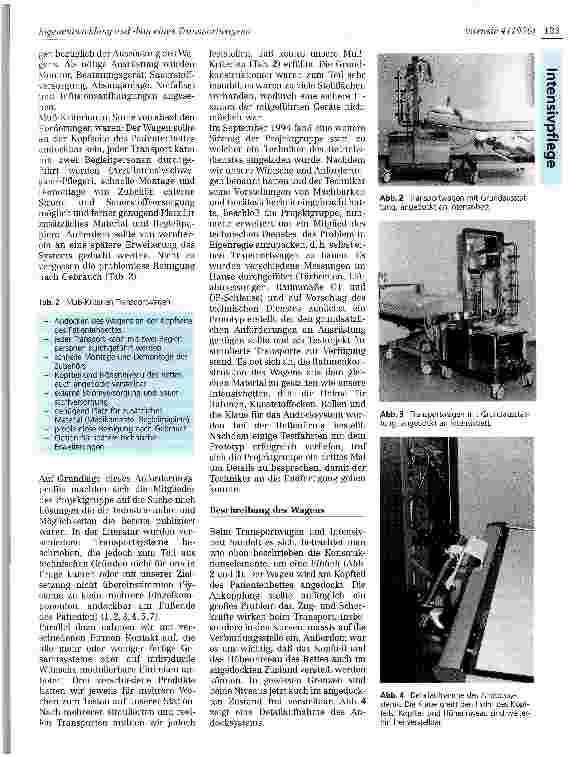 Vorschauseite 2: Eigenentwicklung und -bau eines Transportwagens für innerklinische Transporte von Intensivpatienten