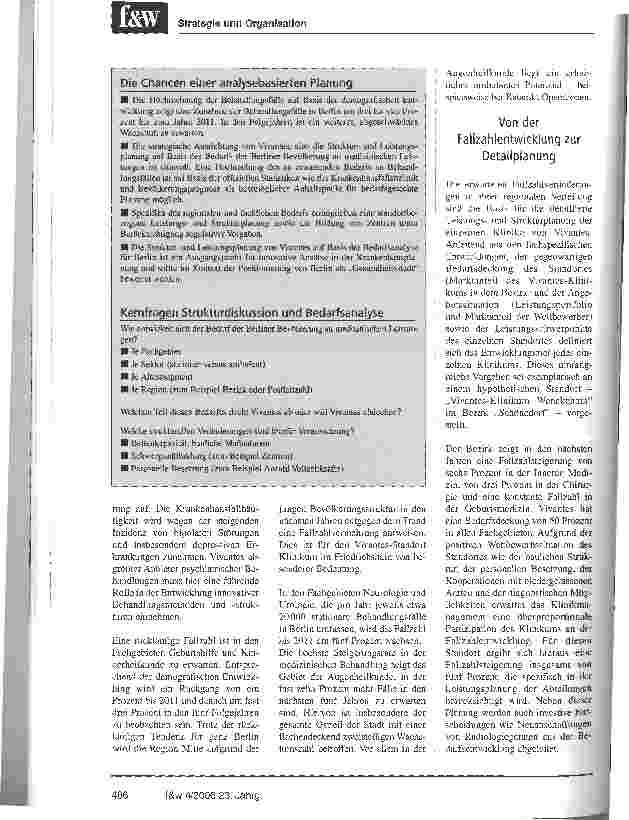 Vorschauseite 3: Vivantes will in Berlin bedarfsgerecht wachsen