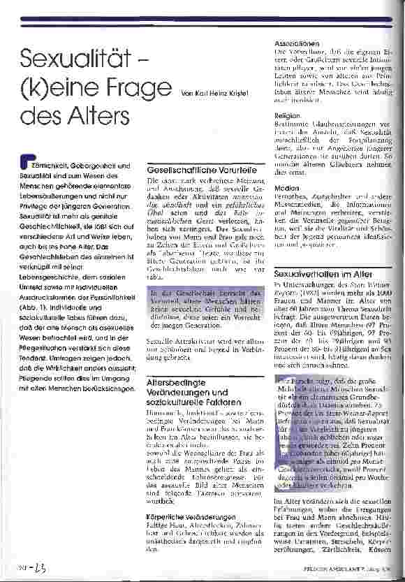 Vorschauseite 1: Sexualität - (k)eine Frage des Alters