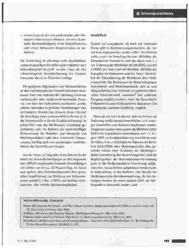 Vorschauseite 6: Medizinprodukterecht im Überblick
