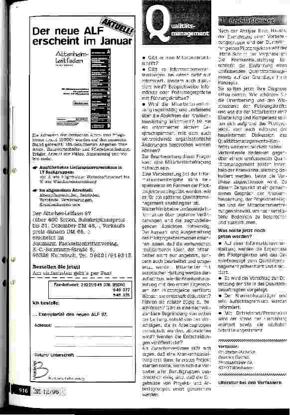 Vorschauseite 5: Gründliche Vorbereitung sorgt für Akzeptanz und Enagement