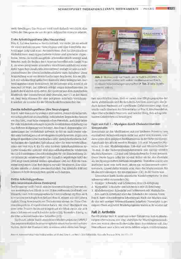 Vorschauseite 2: Nebenwirkungen von Medikamenten an Muskel, Gelenk und Nerv Drei Fallberichte