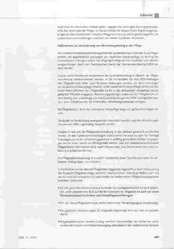 Vorschauseite 3: Zum Entwurf eines Dritten Pflegestärkungsgesetz PSG III