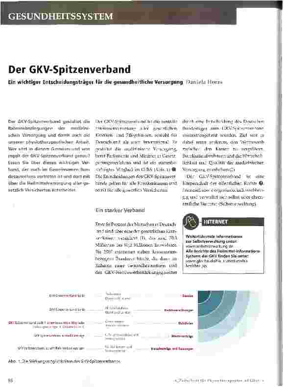 Vorschauseite 1: Der GKV-Spitzenverband