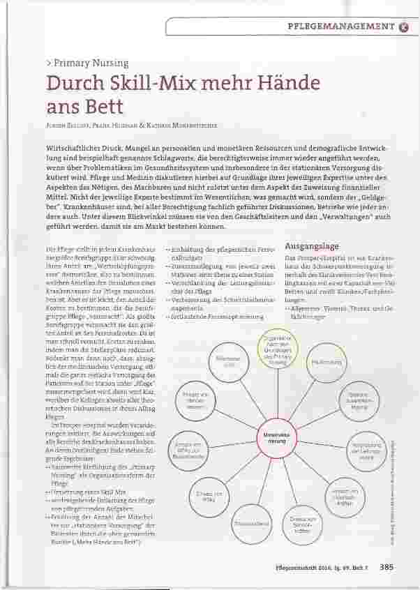 Vorschauseite 1: Durch Skill-Mix mehr Hände ans Bett
