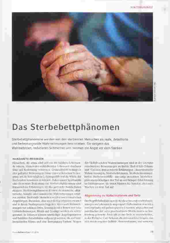 Vorschauseite 1: Das Sterbebettphänomen