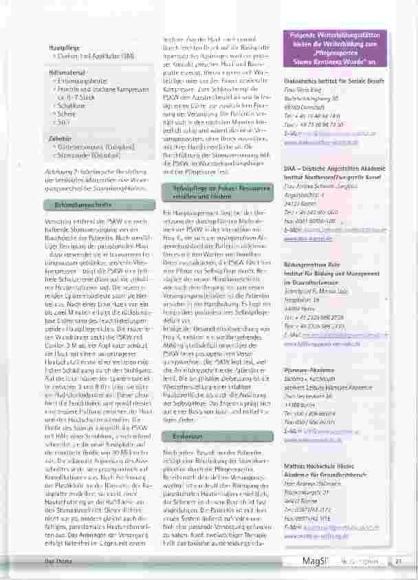Vorschauseite 5: Stomakomplikationen Herausforderungen in der Stomatherapie
