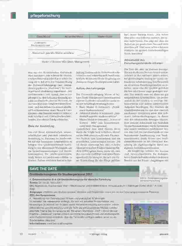 Vorschauseite 3: Clinical Study Nurse & Coordinator Ein neuer Berufsverband für alte Forderungen