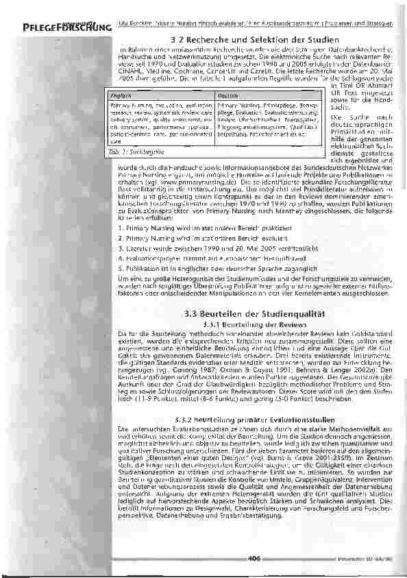 Vorschauseite 3: Primary Nursing einfach evaluieren?