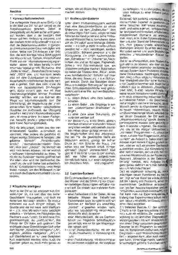 Vorschauseite 3: Elektronische Datenverarbeitung in der Krankenpflege 6. Folge: Einführung in die Welt der EDV