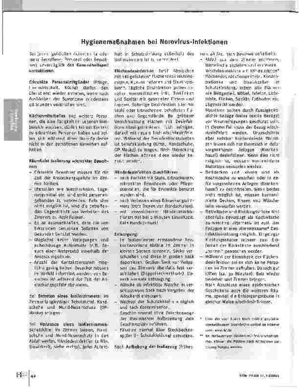 Vorschauseite 3: Hygienefehler bei Noro-Virusinfektionen