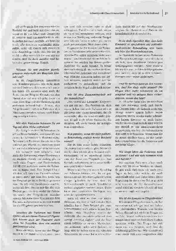 Vorschauseite 2: Was macht einAmbulanter Palliativdienst?Interview mit Matthias Bäumner