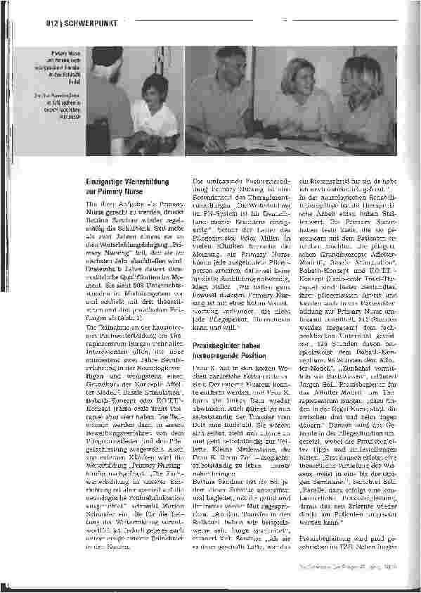 Vorschauseite 3: Primary Nursing für Fortgeschrittene