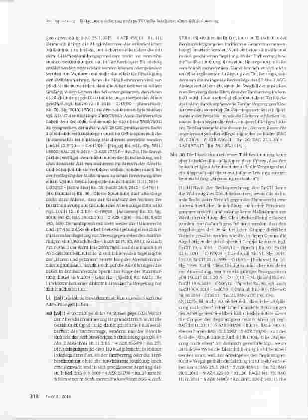 Vorschauseite 6: Einkommenssicherung nach §6 TV UmBw beinhaitet Altersdiskriminierung