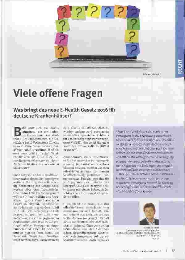 Vorschauseite 1: Viele offene Fragen