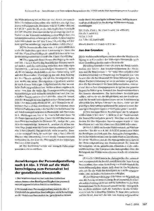Vorschauseite 4: Mitbestimmungserfordernis nach §47 Abs. 2 und 4 PersVG Bbg