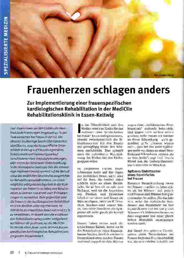 Vorschauseite 1: Frauenherzen schlagen anders