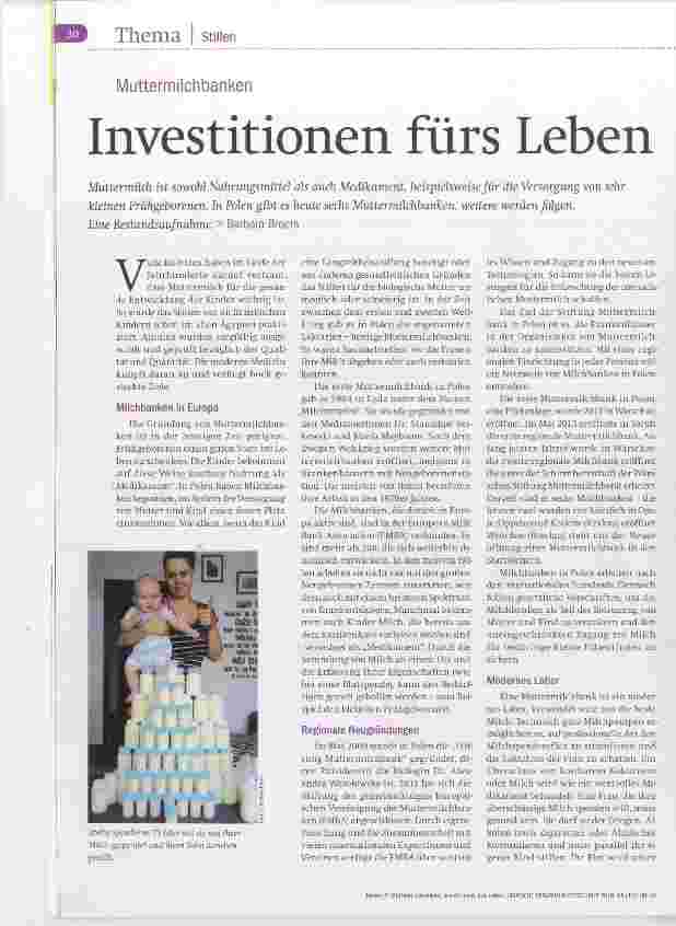 Vorschauseite 1: Investitionen fürs Leben