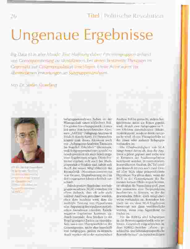 Vorschauseite 1: Ungenaue Ergebnisse