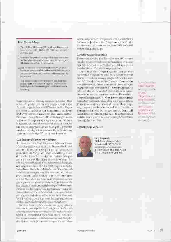 Vorschauseite 2: Die Zahl der Stürze steigt