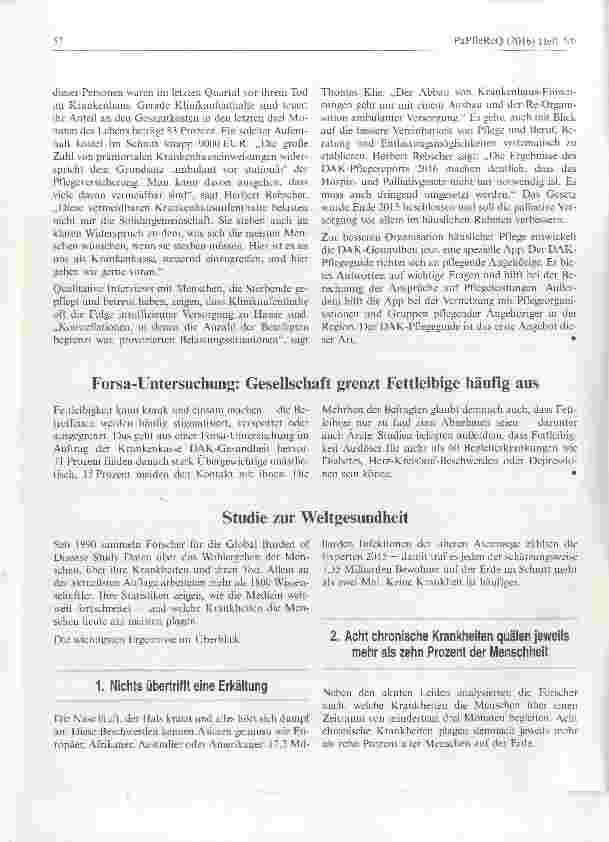 Vorschauseite 2: DAK-Pflegereport untersucht Erwartungen der Deutschen an ein würdevolles Ende des Lebens
