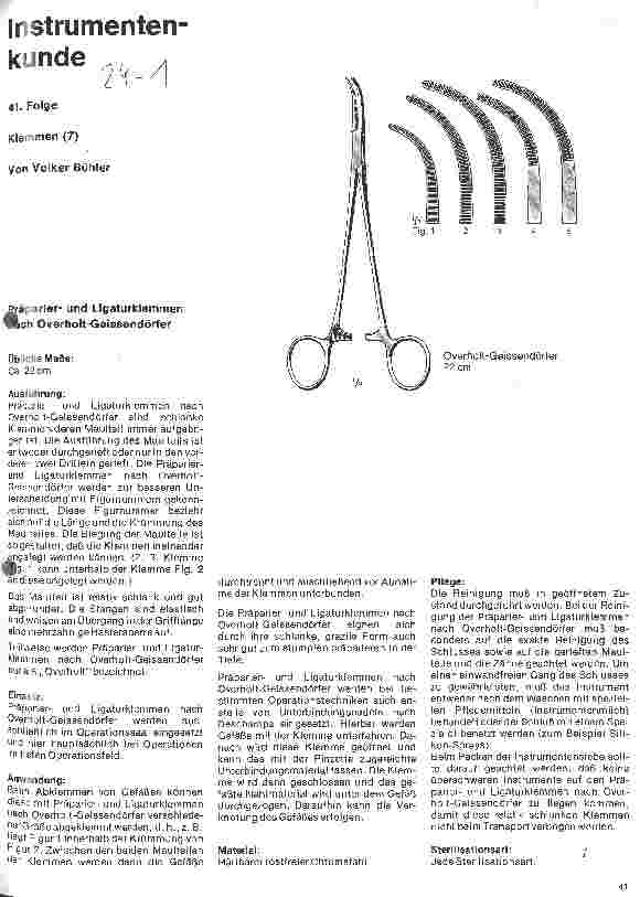 Vorschauseite 1: Instrumentenkunde 41. Folge: Klemmen (7)