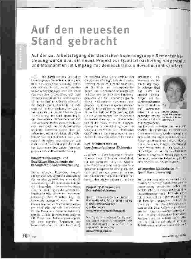 Vorschauseite 1: Auf den neuesten Stand gebracht