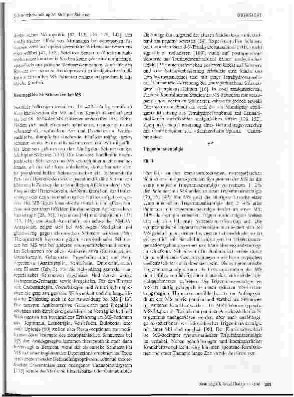 Vorschauseite 6: Schmerzbehandlung bei Multipler Sklerose